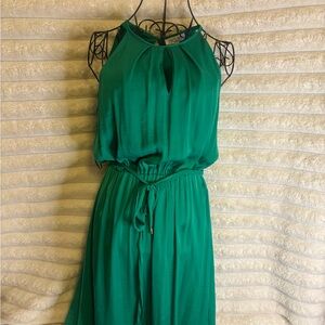 Jennifer Lopez Vibrant Green Maxi Dress